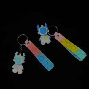 Astronaut Pop Fidget Keychains