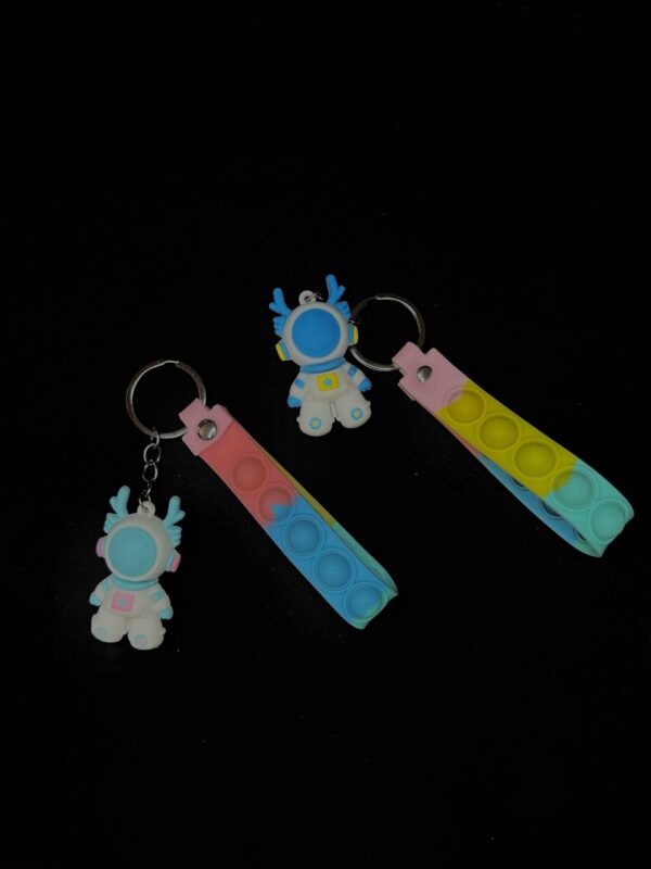 Astronaut Pop Fidget Keychains