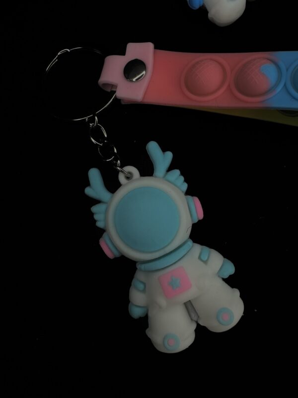Astronaut Pop Fidget Keychains - Image 2